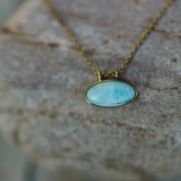 Naszyjnik z larimarem- mniejszy