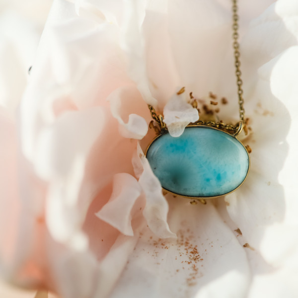 Naszyjnik z larimarem