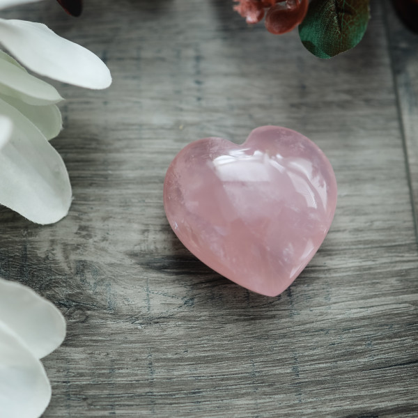 Serce z kwarcu różowego