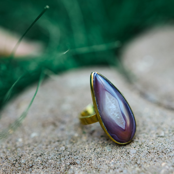 Pierścionek z Agatu