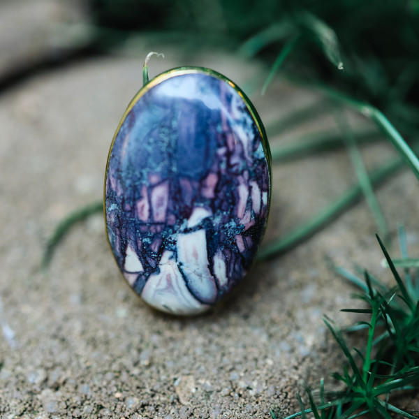 Pierścionek z Tiffany Jaspis